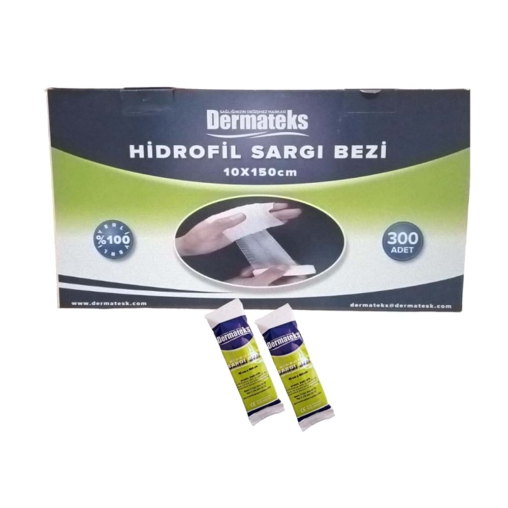 DERMATEKS PAMUKLU SARGI BEZİ 10CMX1,5MT.