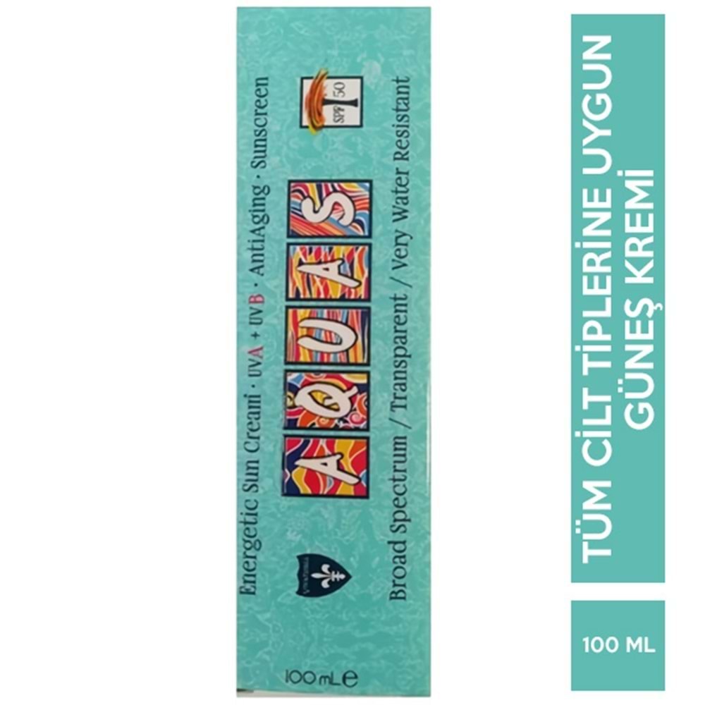 GÜNEŞ KREMİ AQUAS SPF50 100 ML