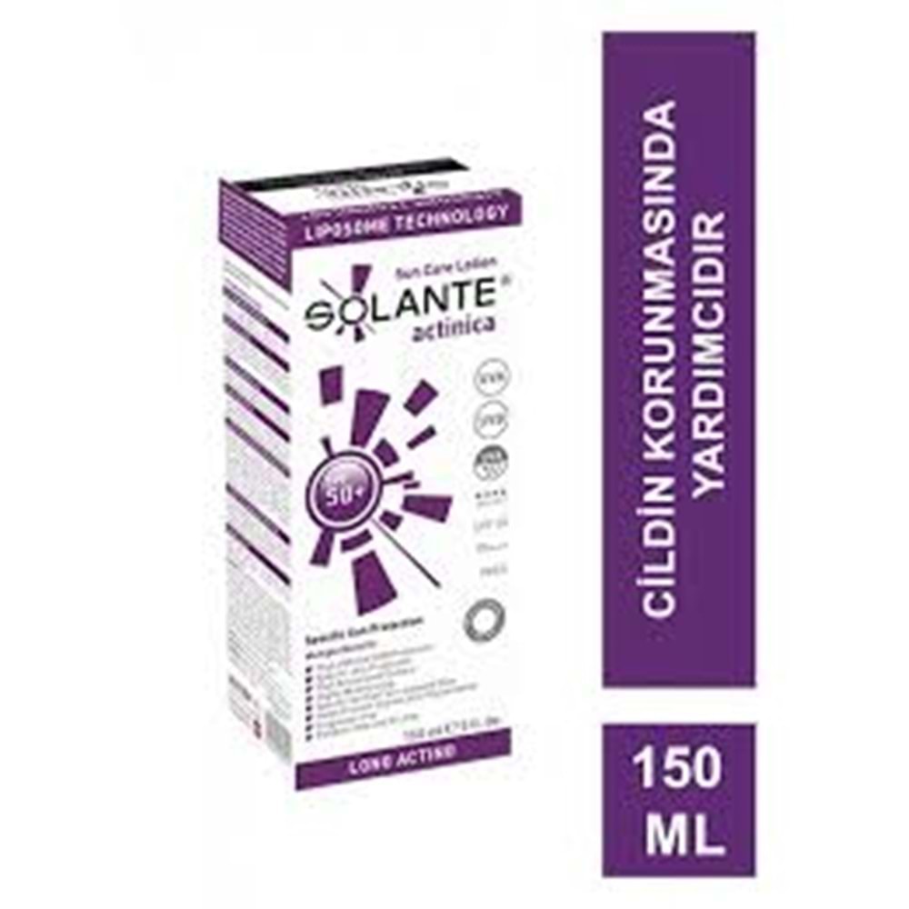 GÜNEŞ KREMİ SOLANTE ACTİNİCA