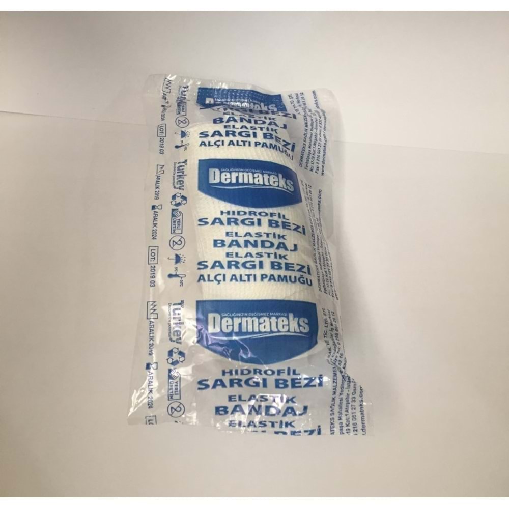 DERMATEKS PAMUKLU SARGI BEZİ 10X10