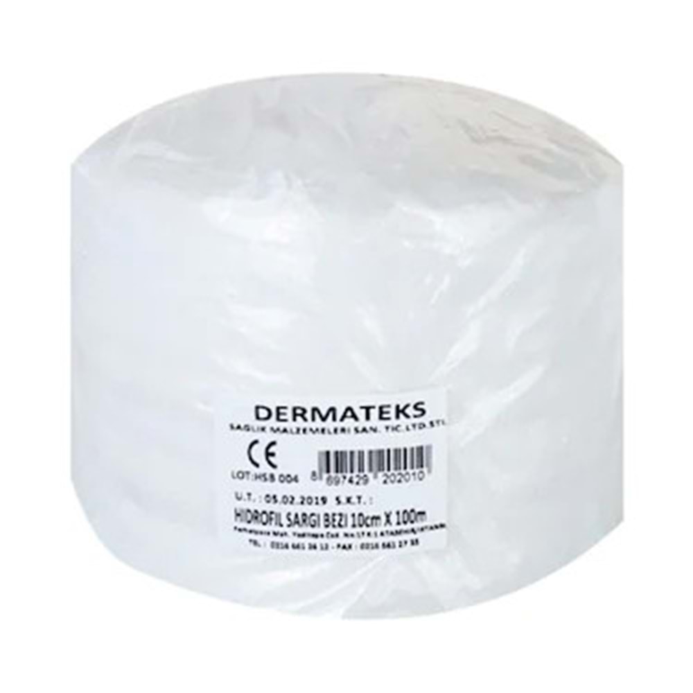 DERMATEKS SARGI BEZİ RULO 10X100