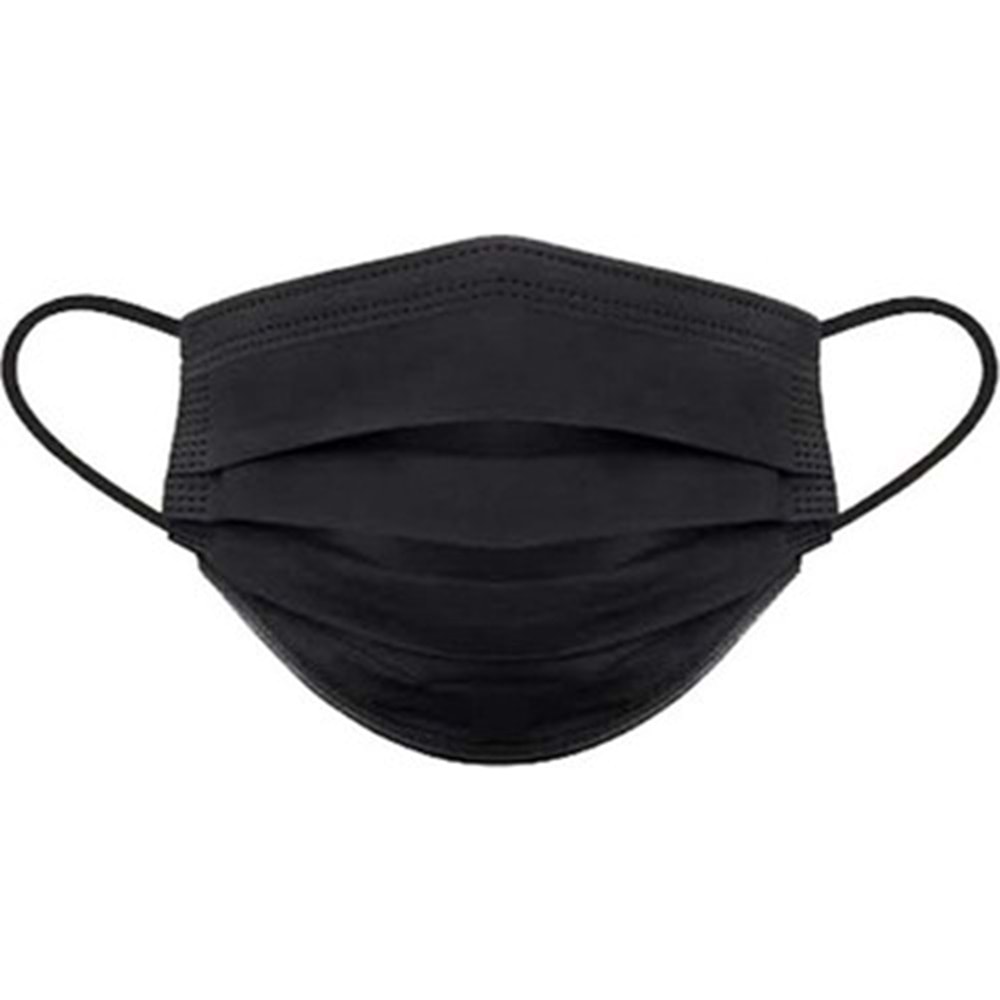 MASKE LASTİKLİ 50 Lİ SİYAH