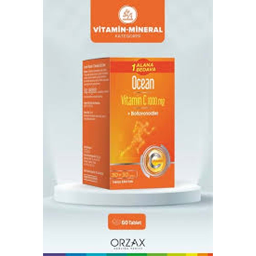 OCEAN VİTAMİN C 1000 MG 30+30 TABLET
