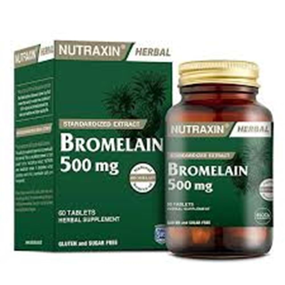 NUTRAXIN BROMELAİN 60 KAPSÜL 500 MG