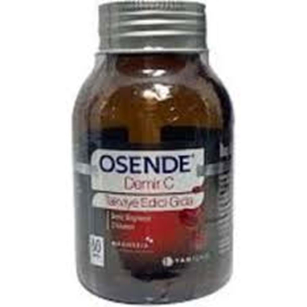 OSENDE DEMİR C 60 KAPSÜL ( DEMİR BİSGLİSİNAT & VİT. C & KALSİYUM & L-ASKORBAT )