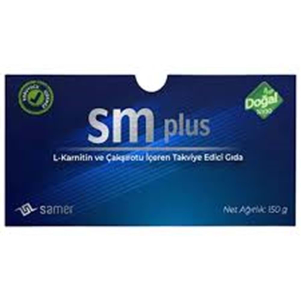 SM PLUS L-KARNİTİN VE ÇAKŞIROTU İÇEREN TAKVİYE EDİCİ GIDA 30 SAŞE ( İNFERTİLİTE )