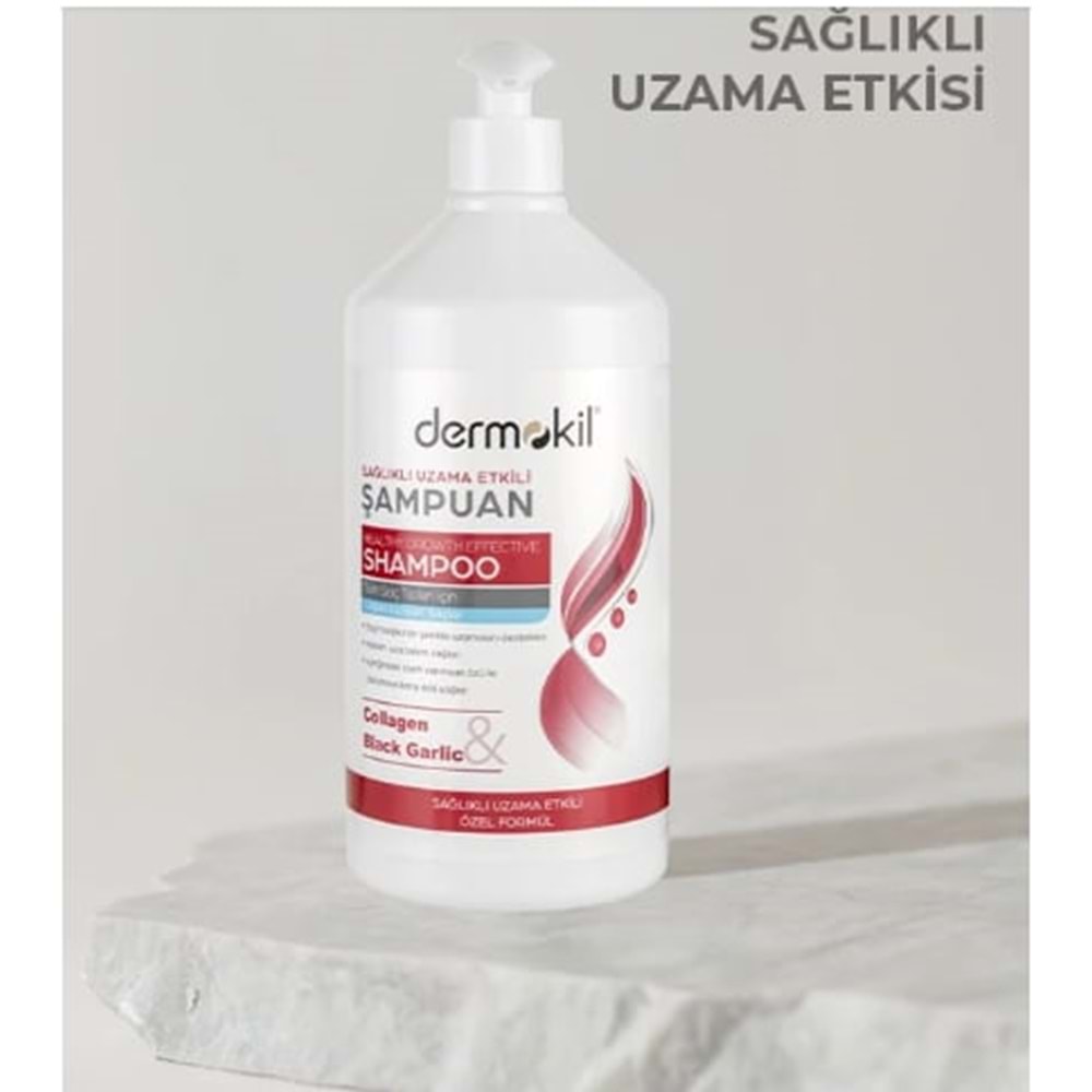 DERMOKİL ŞAMPUAN SAĞLIKLI UZAMA ETKİLİ 1000 ML.