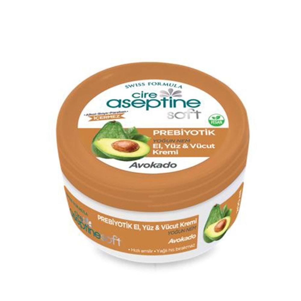 CİRE ASEPTİNE SOFT EL VE CİLT KREM 200 ML. AVOKADO KAVANOZ