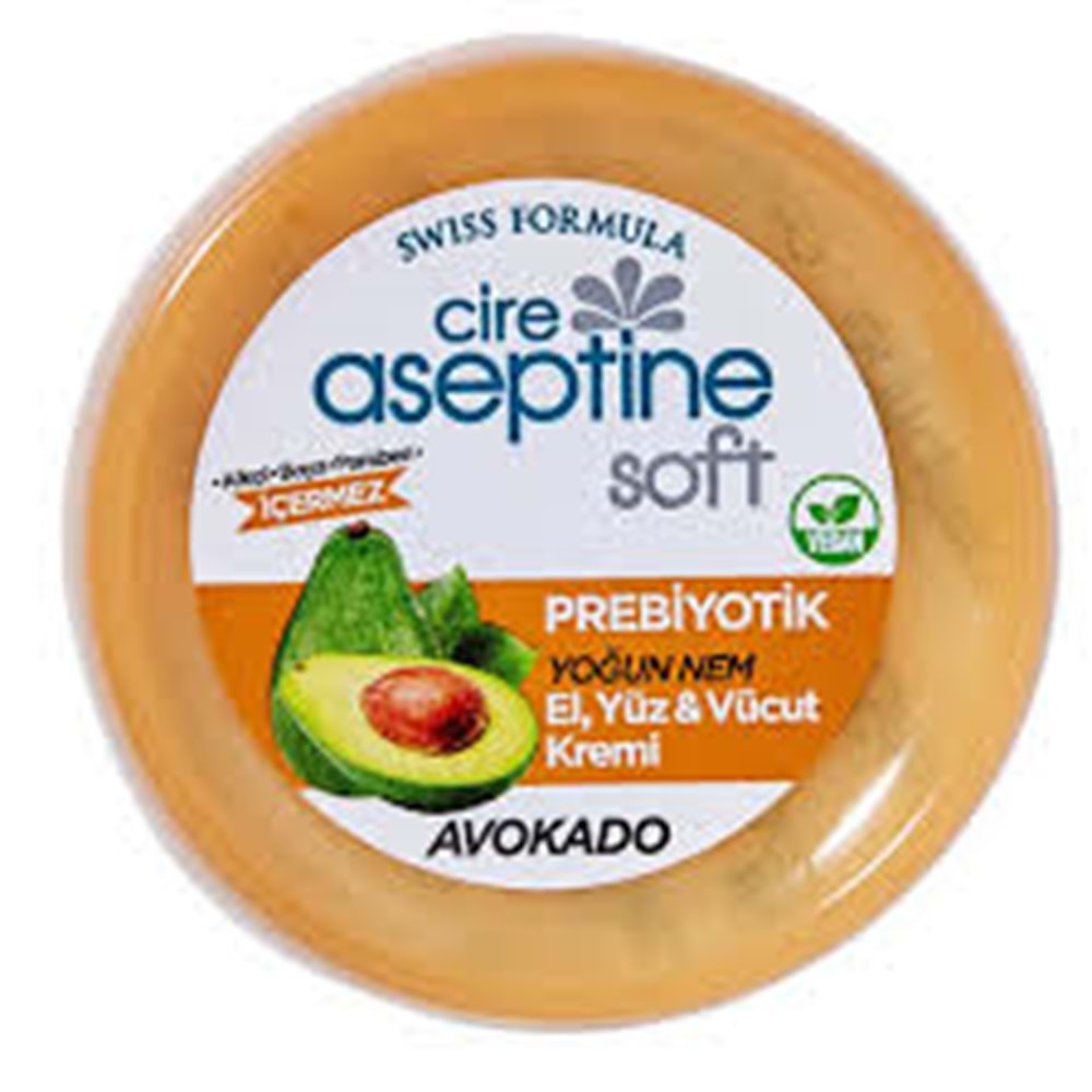CİRE ASEPTİNE EL VE CİLT KREM SOFT 300 ML. AVOKADO KAVONOZ