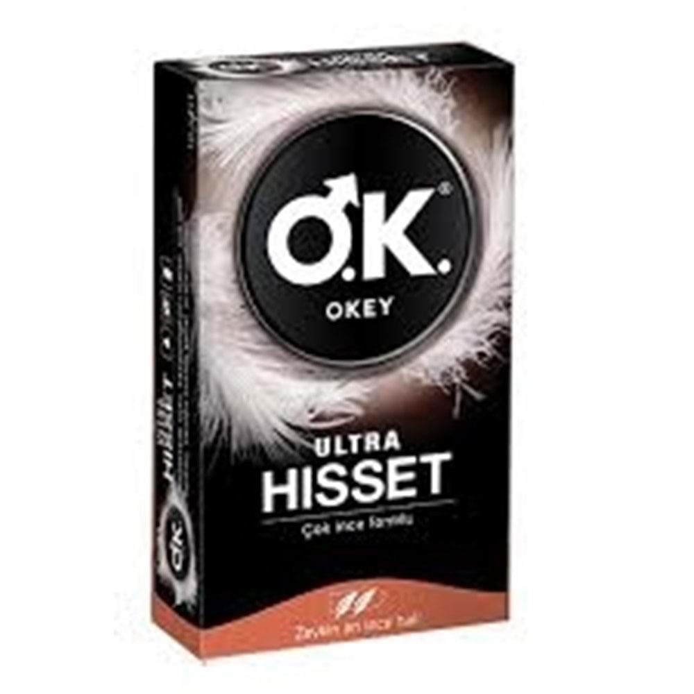 OKEY PREZERVATİF ULTRA HİSSET 12 Lİ