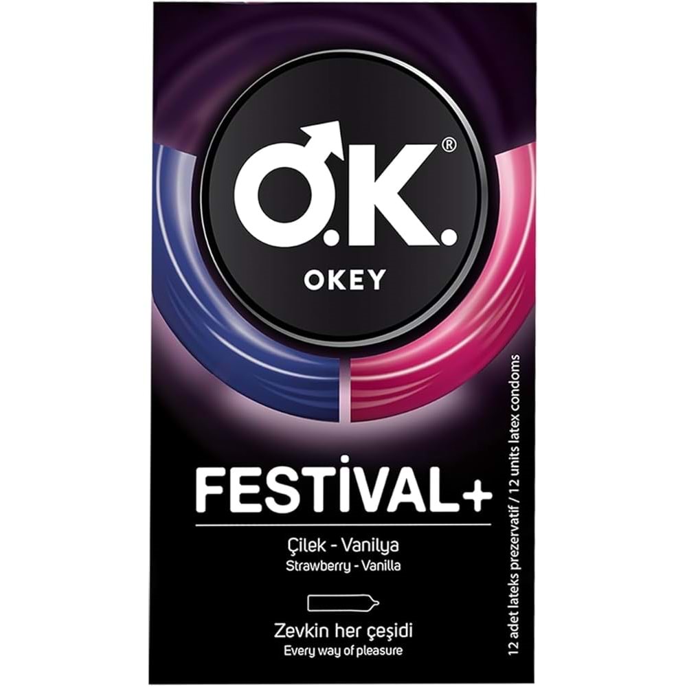 OKEY PREZERVATİF FESTİVAL 12 Lİ