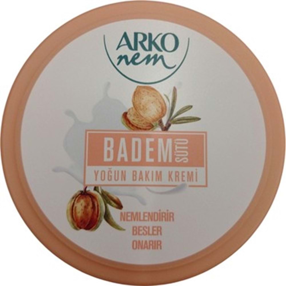 ARKO NEM BADEM SÜTÜ YOĞUN EL VE CİLT BAKIM KREMİ 250 ML.