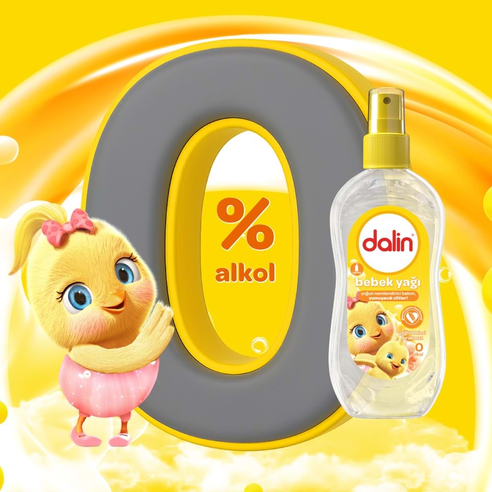 DALİN BEBEK YAĞI 200 ML SPREY BAŞLIKLI