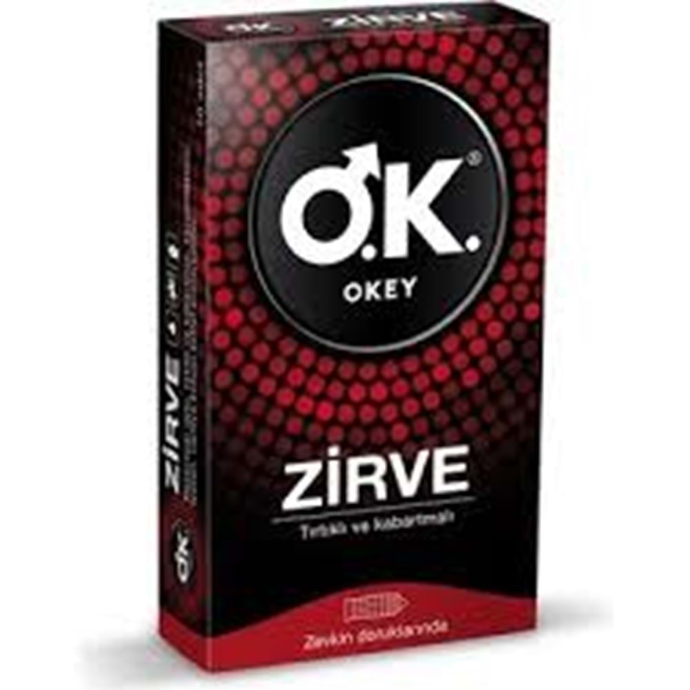 OKEY PREZERVATİF ZİRVE TIRTIKLI,KABARTMALI YAPI