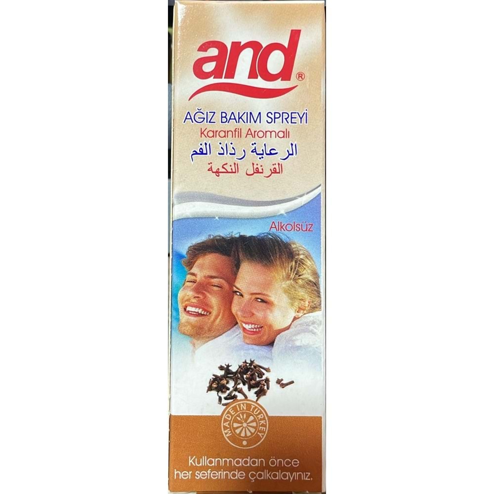 AND FOOD AĞIZ SPREYİ KARANFİL 15 ML.