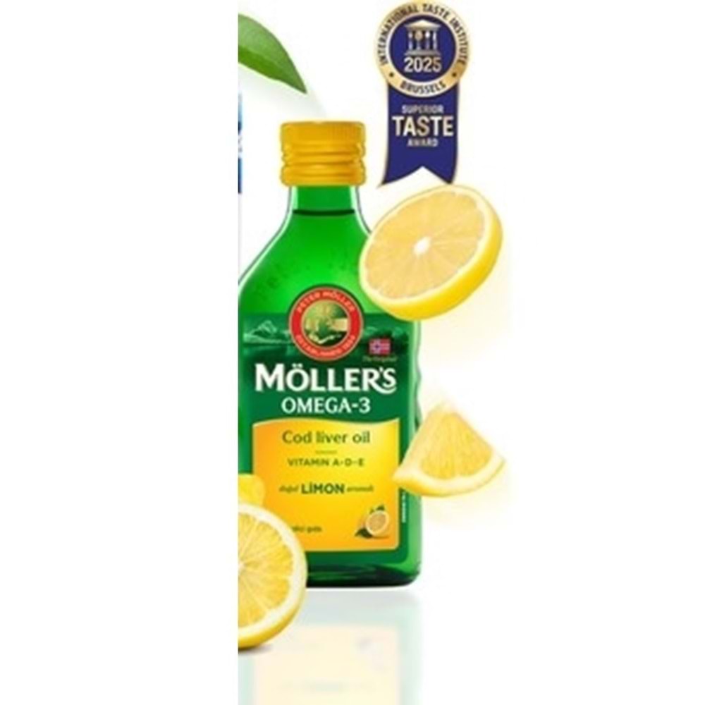 MÖLLERS BALIK YAĞI ŞURUP LİMONLU 150 ML