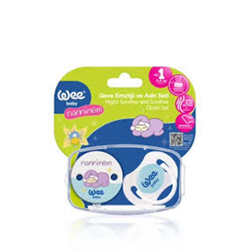 WEE BABY NANNİNOM GECE EMZİĞİ VE ASKI SETİ NO: 1 0-6 AY ( 152 )