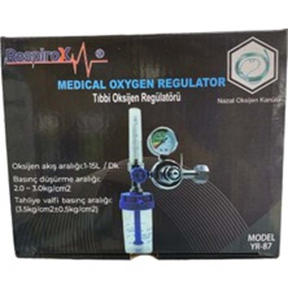 RESPİROX OKSİJEN MANOMETRE REGULATOR YR-87