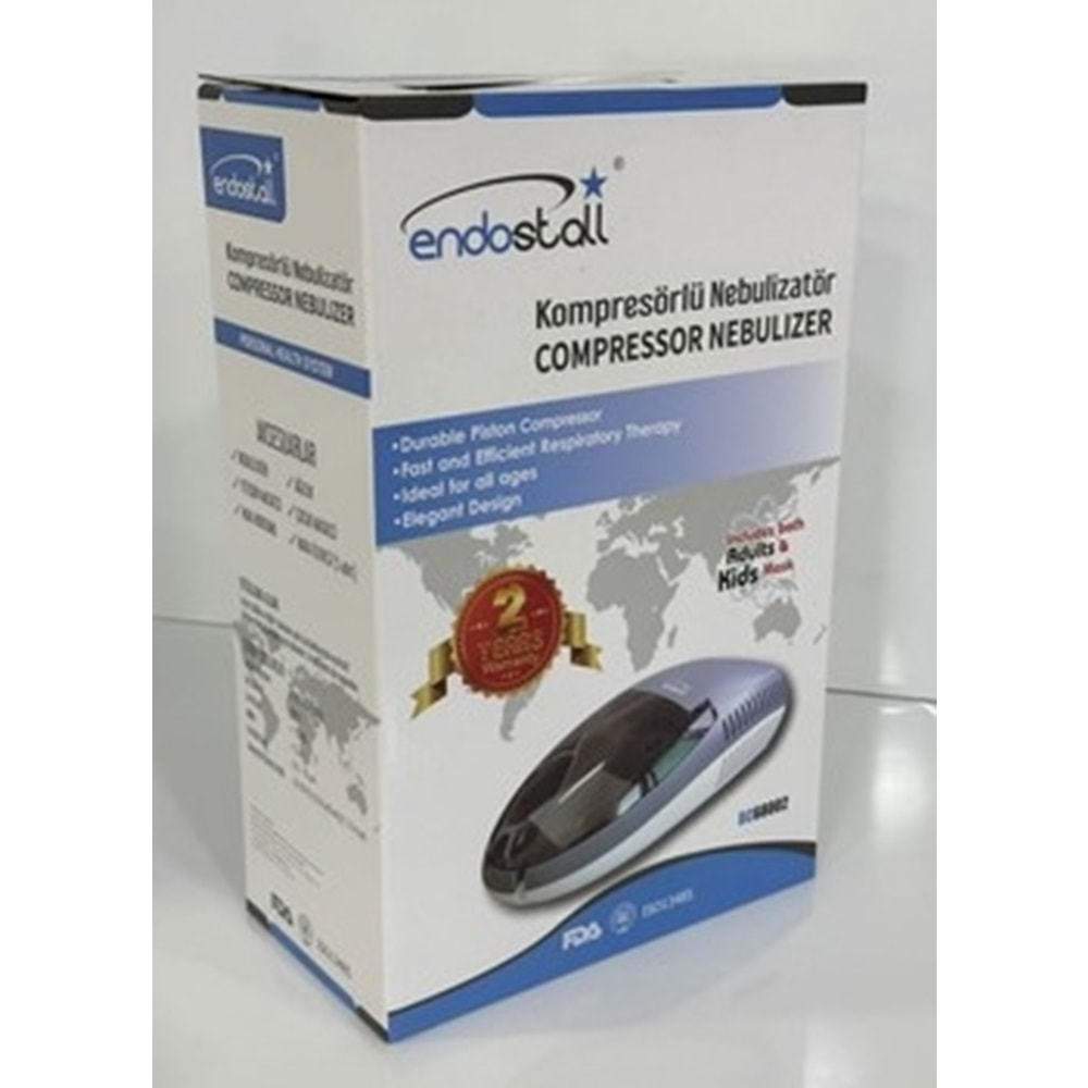 ENDOSTALL NEBULİZATÖR BUHAR MAKİNESİ KAPAKLI KOMPRESÖR BC68002