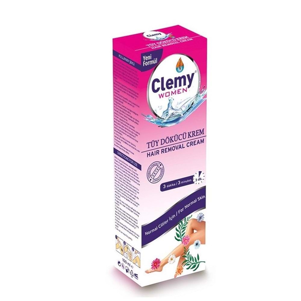 CLEMY TÜY DÖKÜCÜ KREM WOMEN TÜM CİLTLER 100 ML