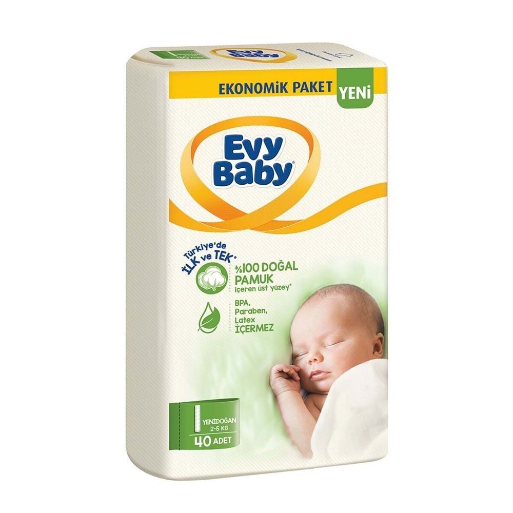 ÇOCUK BEZİ NO:1 EVY BABY 40 LI