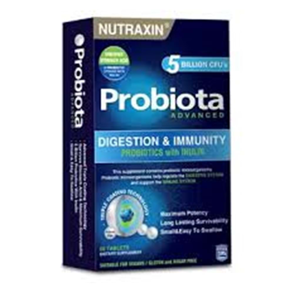 NUTRAXIN PROBİOTA 60 TABLET ADEVANCED PROBİYOT.KOMPLEX