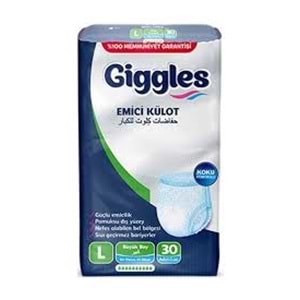 GİGGLES KÜLOTLU HASTA ALT BEZİ 30 LU LARGE