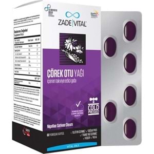ZADE VİTAL ÇÖREK YAĞI 60 KAPSUL