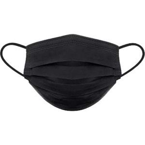 MASKE LASTİKLİ 50 Lİ SİYAH