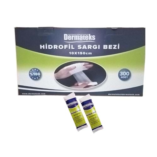 DERMATEKS PAMUKLU SARGI BEZİ 10CMX1,5MT.
