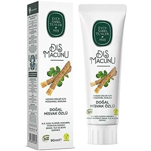 EYÜP SABRİ TUNCER MİSVAK ÖZLÜ DİŞ MACUNU 90 ML.