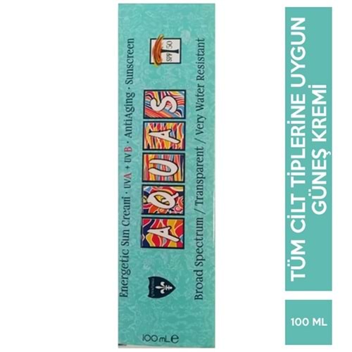 GÜNEŞ KREMİ AQUAS SPF50 100 ML