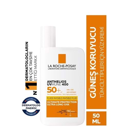 LA ROCHE POSAY ANTHELIOS UVMUNE 400 SPF 50+SHAKA FLUIDE GÜNEŞ KREMİ ( KARMA CİLT )
