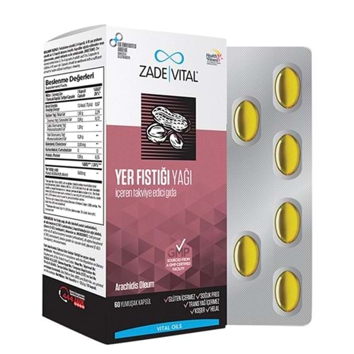 ZADE VİTAL YER FISTIĞI YAĞI 60 KAPSUL