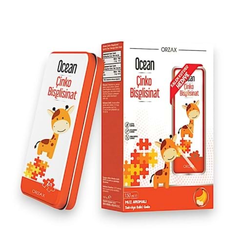 OCEAN ÇİNKO BİSGLİSİNAT MUZ AROMALI 150 ML KALEM KTUSU HEDİYELİ