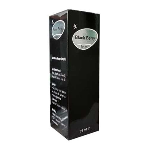 GECİKTİRİCİ MASAJ SPREY BLACK BERRY 25 ML
