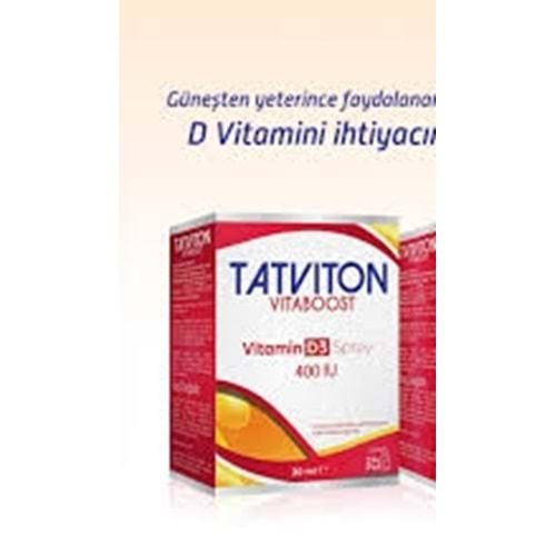 TATVİTON VİTAMİN D3 SPREY 20ML