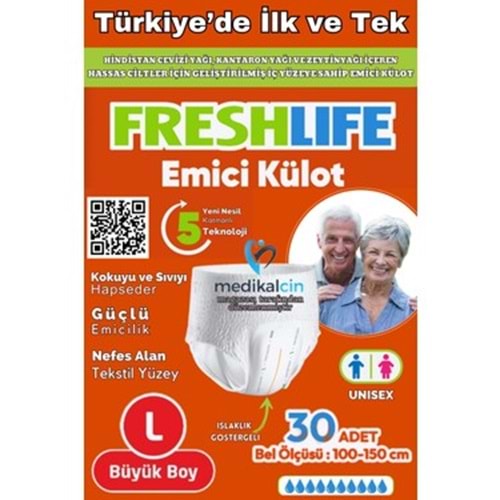 FRESLİNE KÜLOTLU HASTA BEZİ 30 LU LARGE