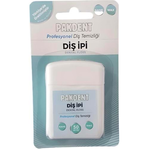 DİŞ İPİ PAKDENT PROFESYONEL NANELİ ARAYÜZ DENTAL FLOSS 50 M