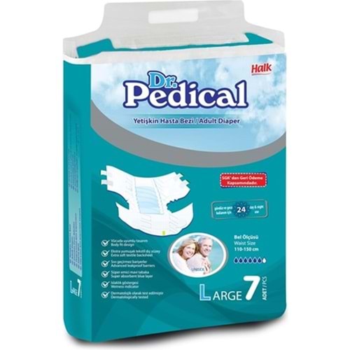 DR.PEDİKAL HASTA BEZİ 7 Lİ LARGE