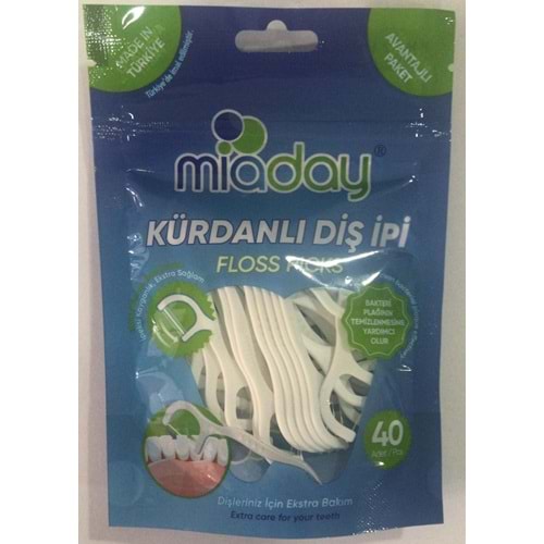 MİADAY KÜRDANLI DİŞ İPİ 40 LI