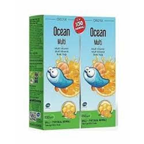 OCEAN MULTİ(BALLI-PORTAKALLI) 150 ML 1 ALANA 1 BEDAVA