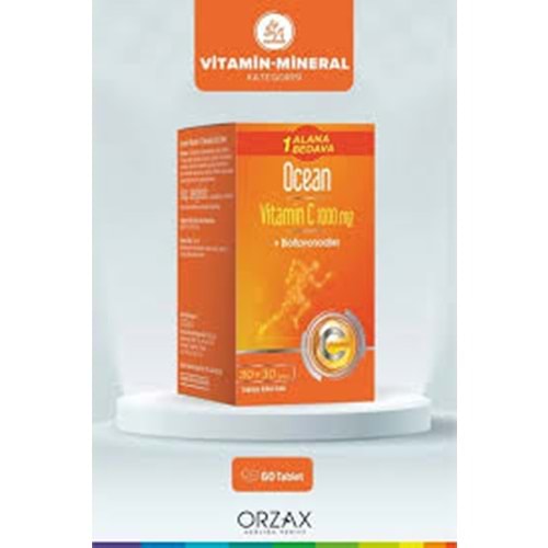 OCEAN VİTAMİN C 1000 MG 30+30 TABLET