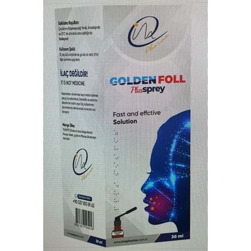 GOLDEN FOLL PLUS SPREY 30 ML ( VİT.B6-B12 VE FOLİK ASİT )