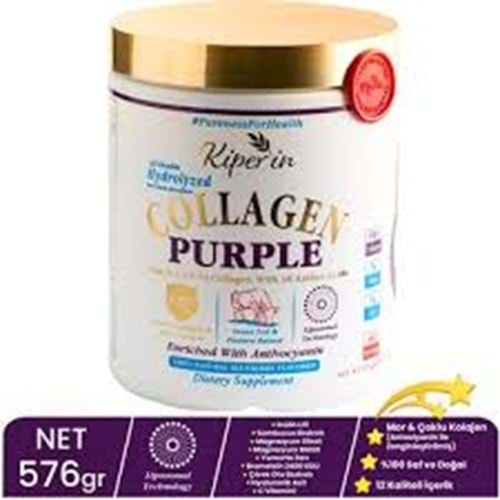 KİPERİN PURPLE COLLAGEN TOZ KOLAJEN 40 GÜNLÜK 575 GR
