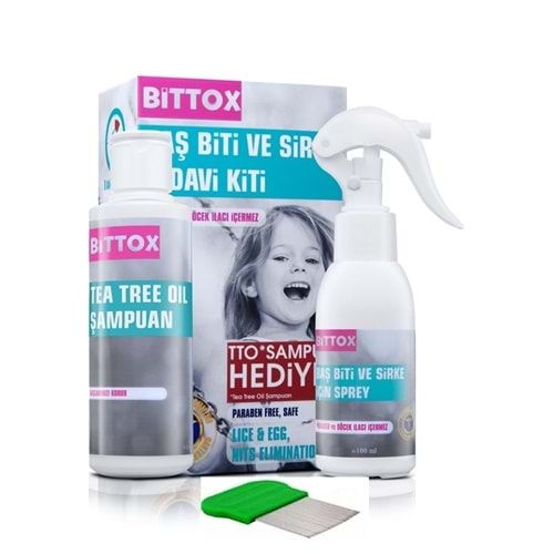 BİTTOX BİT SPREYİ 100 ML & 150 ML T.T.O BİT ŞAMPUANI HEDİYELİ ( ÇELİK TARAKLI )