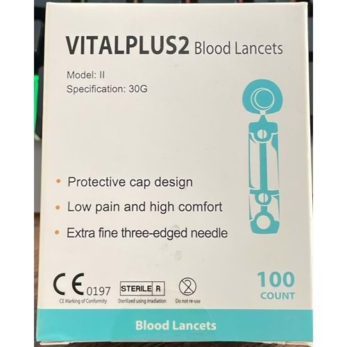 VİTAL PLUS LANSET 100 LÜ