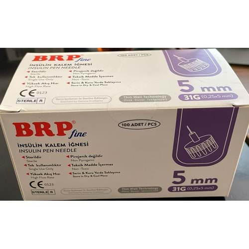 BRP İNSÜLİN KALEM İĞNESİ NO:5