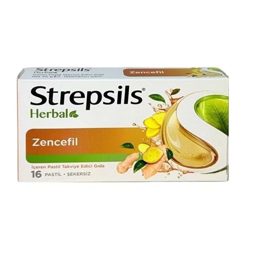 STREPSİLS HERBAL ZENCEFİL 16 LI PASTİL