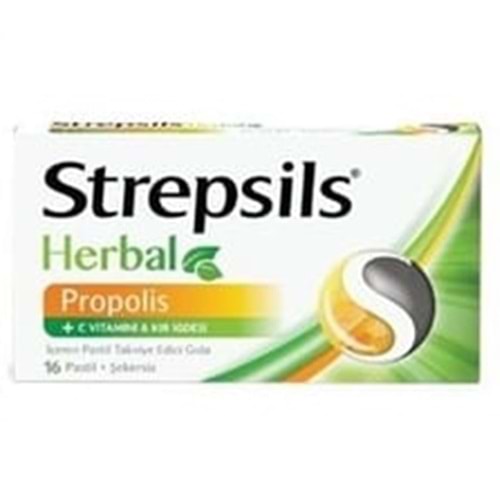 STREPSİLS HARBAL PROPOLİS 16 PASTİL
